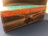 Vintage Tin Toy Friction Ambulance Helicopter in Original Box