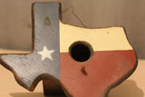 Texas State Shaped Wooden Bird House