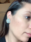 3 Pairs Vintage Crystal Rhinestone Clip on Earrings