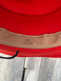 Wool Outback Trading Co Sz Small 1422 Ascot Red Cowboy Hat