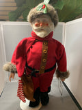 Vintage Effanbee Faith Wick Original Old Fashioned Santa Porcelain Doll with Stand