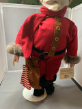 Vintage Effanbee Faith Wick Original Old Fashioned Santa Porcelain Doll with Stand