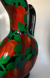 Handpainted Mexican Pottery Pitcher