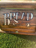 Vintage wood bread box