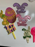 Lot of Vintage Easter Cake Toppers Cupcake Toppers