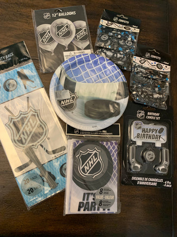 NEW 8 PC NHL Party Decor Supplies