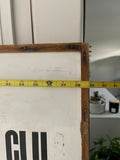Large Vintage A-Frame Sandwich Board Sign
