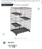 3 Tier Cat Cage Playpen Kennel